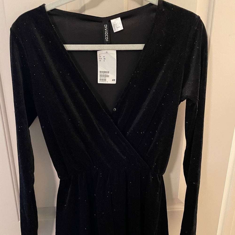 H&M Sparkly Velvet Romper